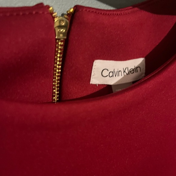 SELLING CALVIN KLEIN DRESS SIZE 10 COLOR RED PLUM BNWT - Picture 11 of 16